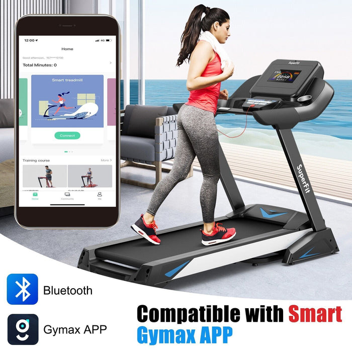 1.75 HP Folding Treadmill with 20 Preset Programs and Auto Incline