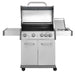 4+1 Burner Deluxe Gas BBQ with Piezo Ignition, Stainless Steel - DG17