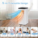 9000 BTU 4-In-1 Portable Air Conditioner with App Control and Sleep Mode