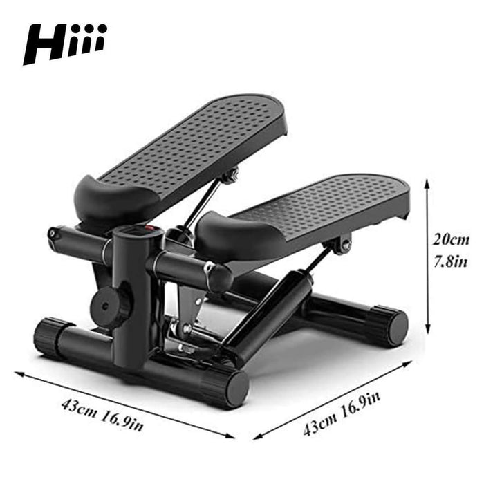 Compact Mini Stepper for Home Workout - 330 lb Capacity with Resistance Bands