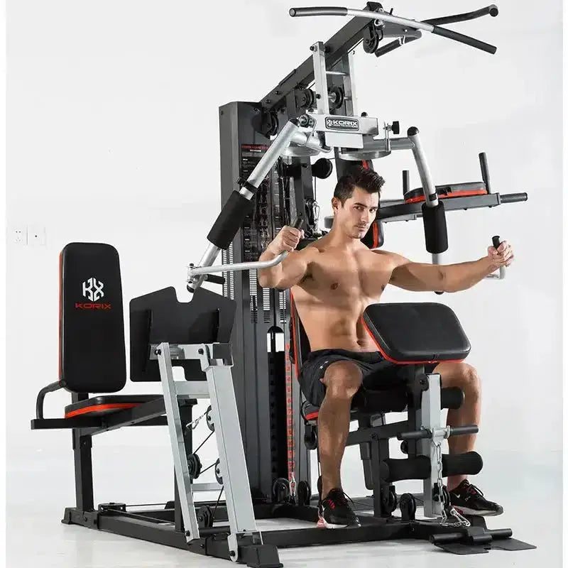 Gym Multi-Person Smith Machine Fitness Combination Strength Thickening Strength Training Pull-Down Bench Press Barge Equipment