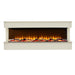 Juliette 3-Sided Wall Mounted Electric Fireplace in Cream, 2Kw